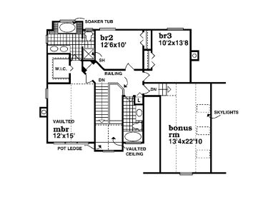 2nd Floor Plan, 032H-0089