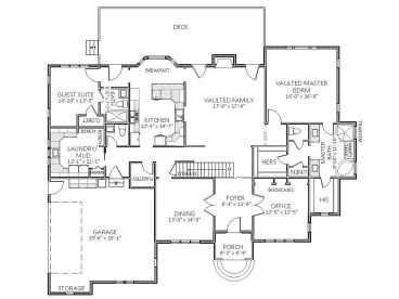 1st Floor Plan, 067H-0021