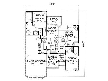 1st Floor Plan, 059H-0101