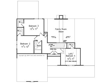 2nd Floor Plan, 086H-0008