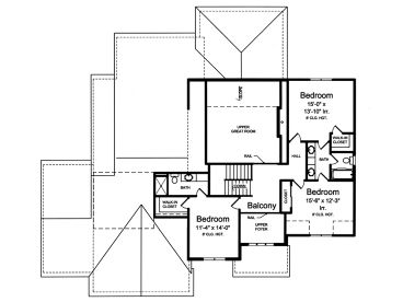 2nd Floor Plan, 046H-0165