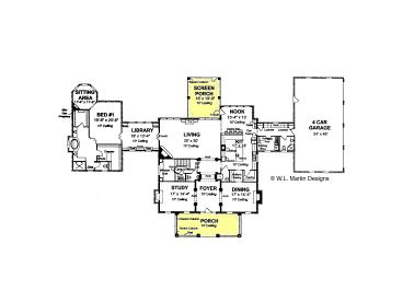 1st Floor Plan, 059H-0090