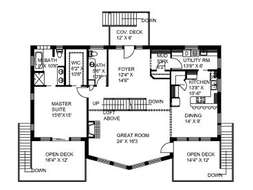 1st Floor Plan, 012H-0091