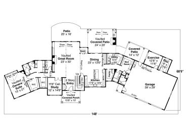 1st Floor Plan, 051H-0381