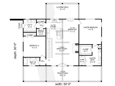 Floor Plan, 062H-0364