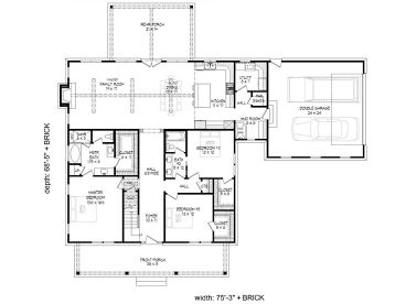 1st Floor Plan, 062H-0195
