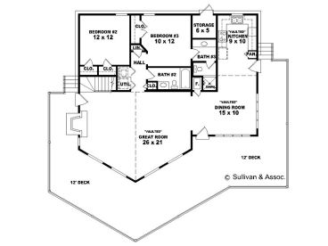 1st Floor Plan, 006H-0045