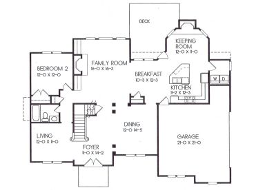 1st Floor Plan, 045H-0026