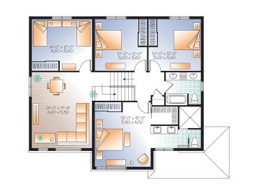 2nd Floor Plan, 027H-0343