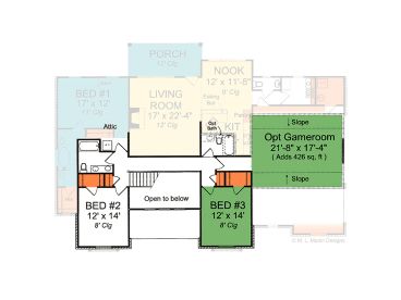 2nd Floor Plan, 059H-0116