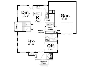 1st Floor Plan, 050H-0293