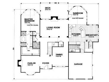 1st Floor Plan, 007H-0108