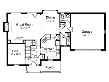 1st Floor Plan, 046H-0012