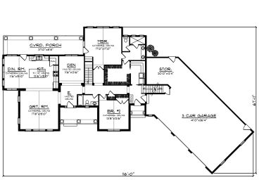 1st Floor Plan, 020H-0500