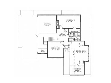 2nd Floor Plan, 025H-0071