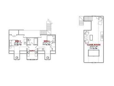 2nd Floor Plan, 073H-0025