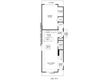 1st Floor Plan, 062H-0034