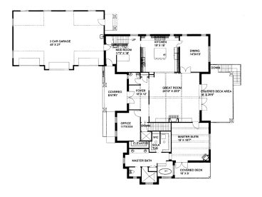 1st Floor Plan, 012H-0106