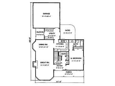1st Floor Plan, 004H-0050