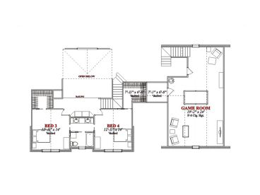 2nd Floor Plan, 073H-0026
