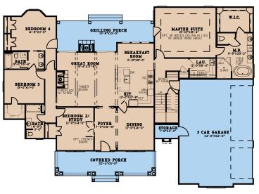 1st Floor Plan, 074H-0212