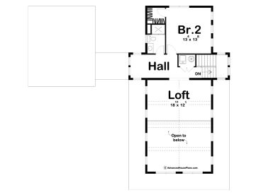 2nd Floor Plan, 050H-0129