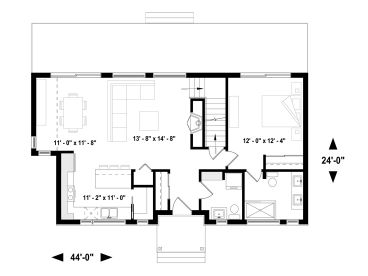 1st Floor Plan, 027H-0477