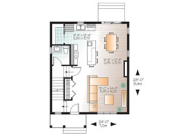 1st Floor Plan, 027H-0444
