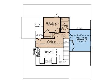 2nd Floor Plan, 074H-0244