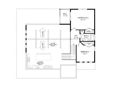 2nd Floor Plan, 062H-0180