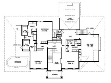 2nd Floor Plan, 006H-0135