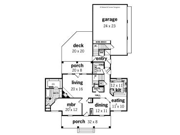1st Floor Plan, 021H-0107