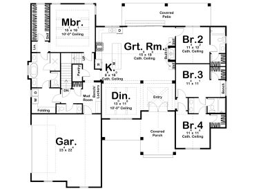 1st Floor Plan, 050H-0324
