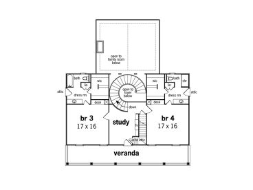 2nd Floor Plan, 021H-0156