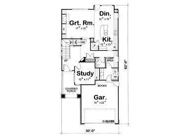 1st Floor Plan, 031H-0215