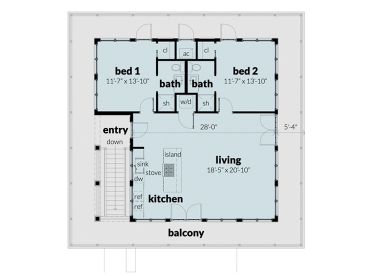 2nd Floor Plan, 052G-0039