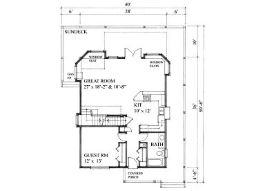 1st Floor Plan, 010H-0013