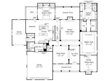 1st Floor Plan, 086H-0046
