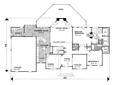 1st Floor Plan, 007H-0099
