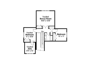 2nd Floor Plan, 051H-0214