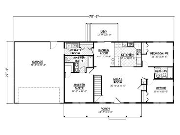 1st Floor Plan, 078H-0052