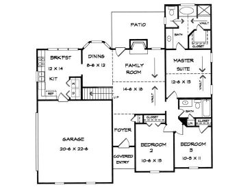 1st Floor Plan, 019H-0077