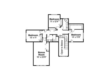 2nd Floor Plan, 051H-0104