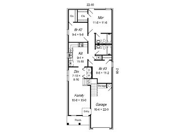 1st Floor Plan, 061H-0019