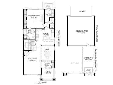 1st Floor Plan, 062H-0036