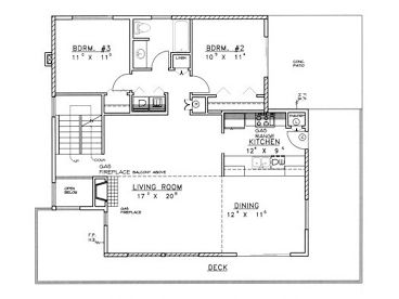 1st Floor Plan, 012H-0022