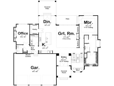 1st Floor Plan, 050H-0425