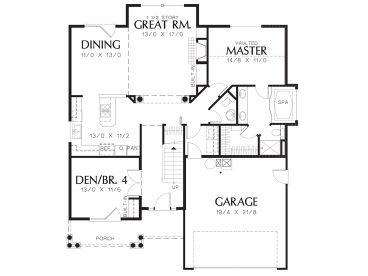 1st Floor Plan, 034H-0314