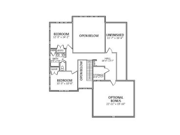 2nd Floor Plan, 067H-0022