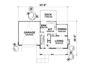 1st Floor Plan, 016H-0048